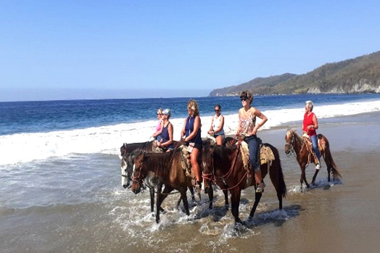 Ixtapa Paseo a Caballo en Playa Larga Zihuatanejo Reservaciones